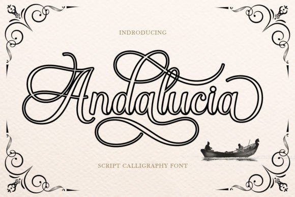 Andalucia Outline: A Script Font for Elegant Branding