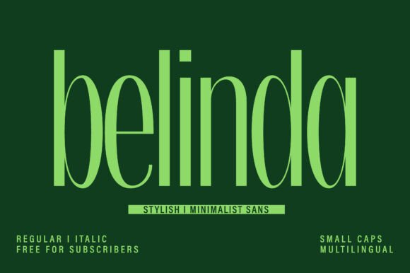 Belinda: The Sleek Minimalist Sans-Serif for Modern Design