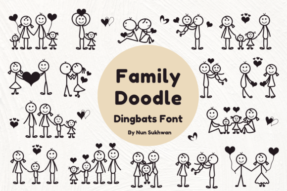 Family Doodle: The Typeface for Heartfelt Connections