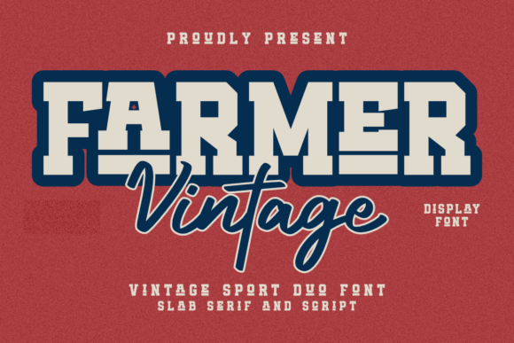 Farmer Vintage: A Sporty Slab Serif Font for Bold Brands