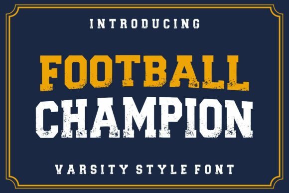 Footballchampion Regular: A Modern Typeface for Impact