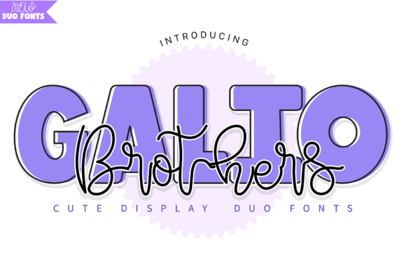 Galio Brothers Duo: A Font Pairing for Instant Character