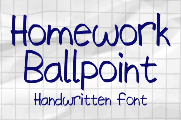 Homework Ballpoint: The Creative Font for Modern Projects