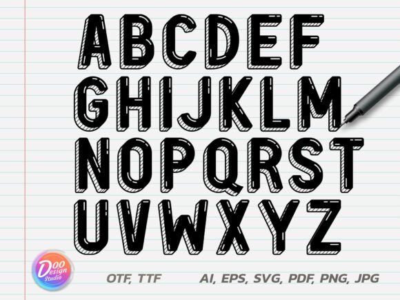 Ink Font: A Bold, Hand-Drawn Display Typeface for Dynamic Designs