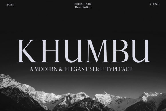 Khumbu: The Bold Serif That Commands Attention