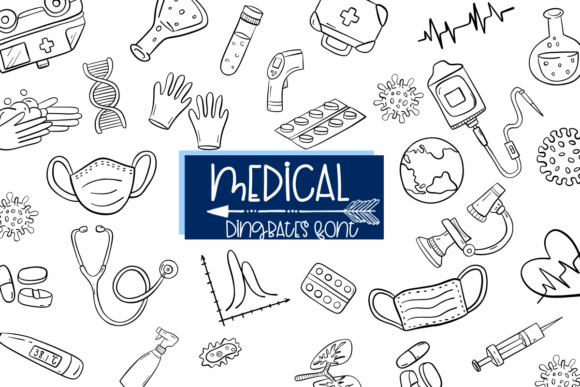 Medical: The Sketched Dingbats Font for Creative Projects