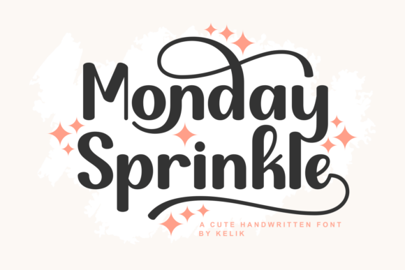 Monday Sprinkle: A Handwritten Font with Playful Elegance