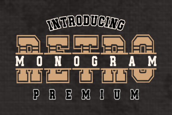 Monogram Retro: Capturing Vintage Collegiate Spirit in Design