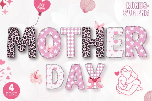 Mother Day Pink: Stylish Fonts for Your Projects