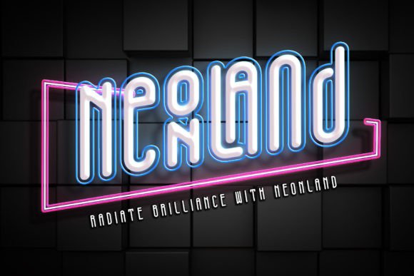 Neonland: A Modern Typeface That Captures Electric Energy