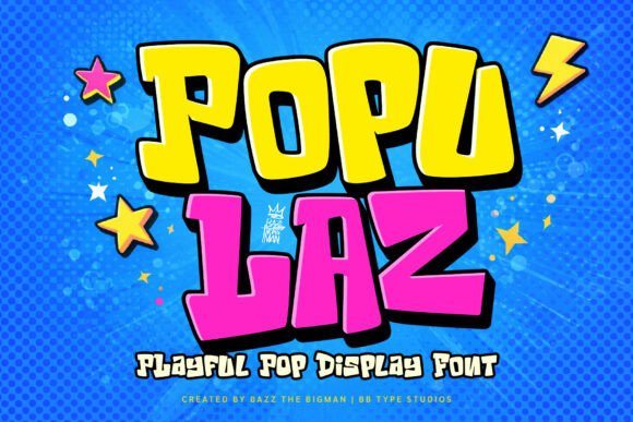 Populaz: The Audacious Display Font for Bold Creators