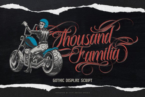 Thousand Familia: A Bold Script Font with a Story