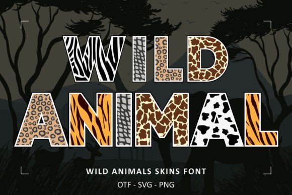 Wild Animals Skins: A Creative Font for Safari Themes